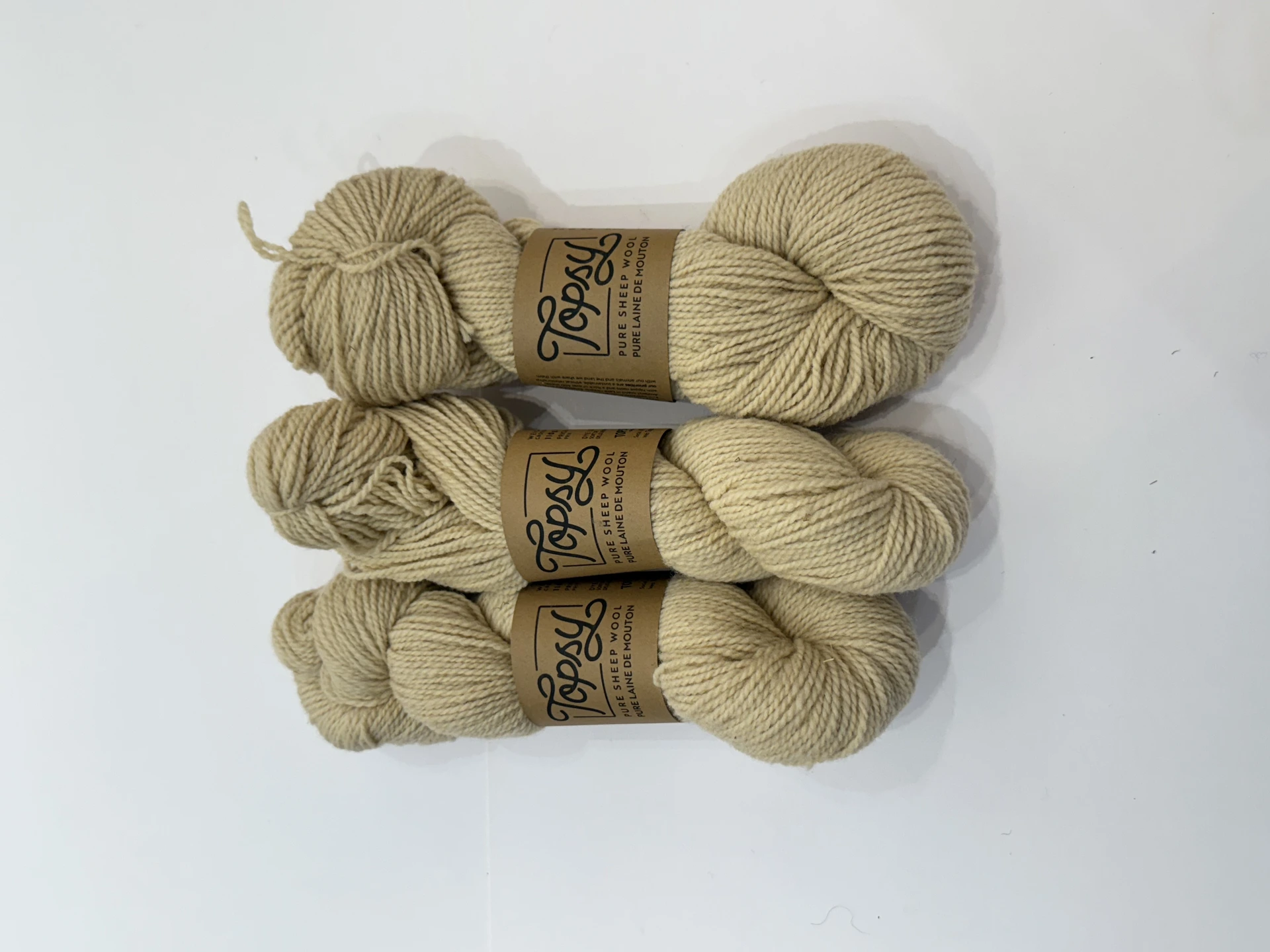 Worsted Weight Yarn 200M/110G 自然米